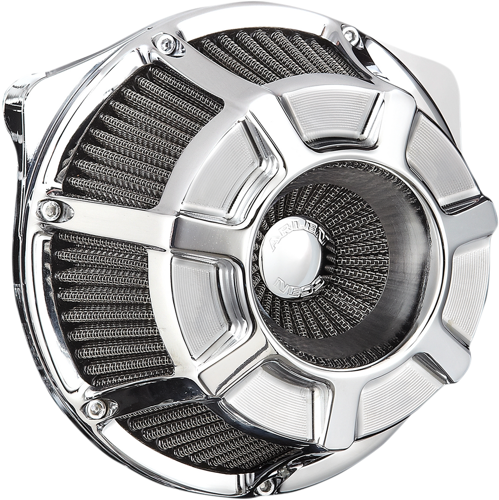 ARLEN NESS Inverted Series Chrome Air Cleaner Kit 18-918 with Forged Billet Aluminum Components