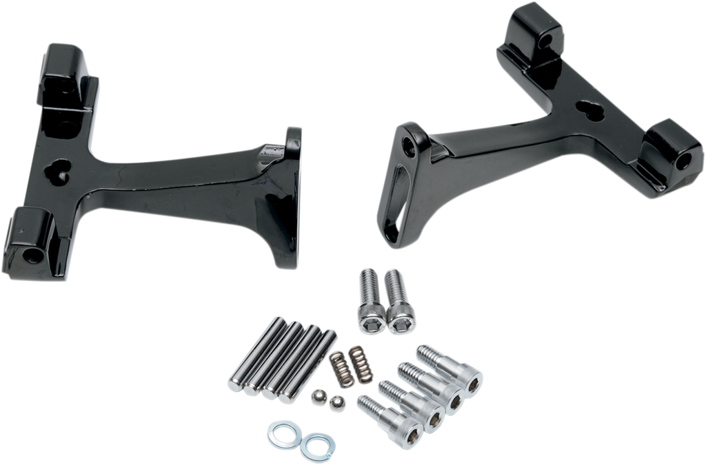 Drag Specialties Passenger Footboard Mount - Black P17-0406B