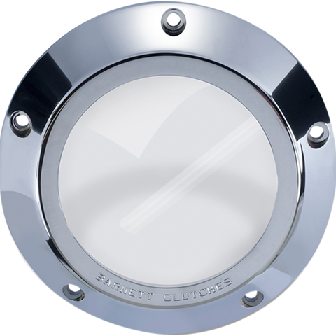 Barnett Derby Cover for Harley Davidson Big Twin 1999-2006 - Chrome and Clear Polycarbonate Window, Part 343-30-43006