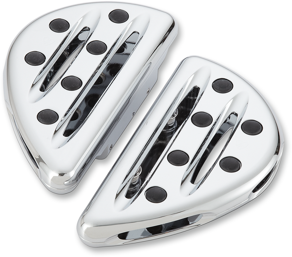 Arlen Ness Deep Cut Passenger Floorboards Chrome 06-866 for Harley-Davidson Bikes