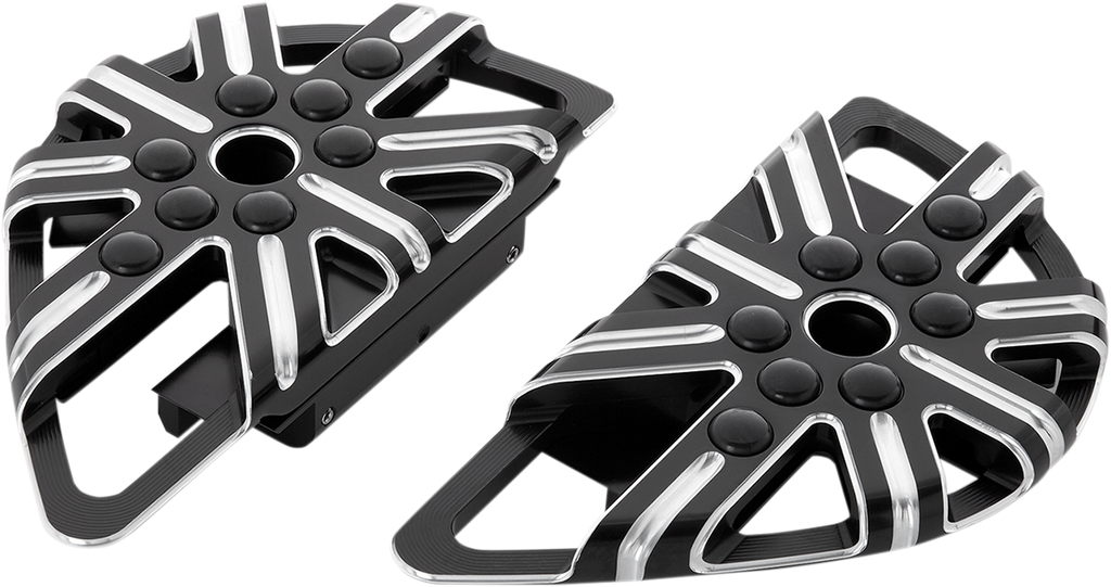 Arlen Ness 10 Gauge Passenger Floorboards Black - Part 06-863