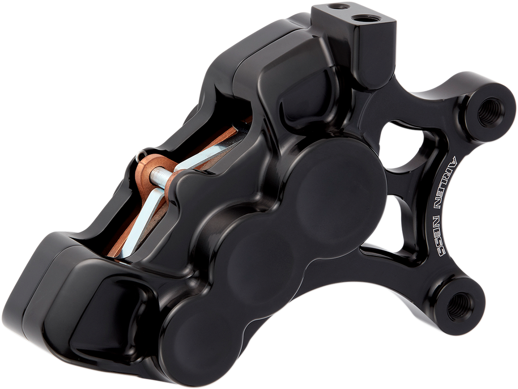 ARLEN NESS 02-213 6-Piston Front Right Brake Caliper, Black