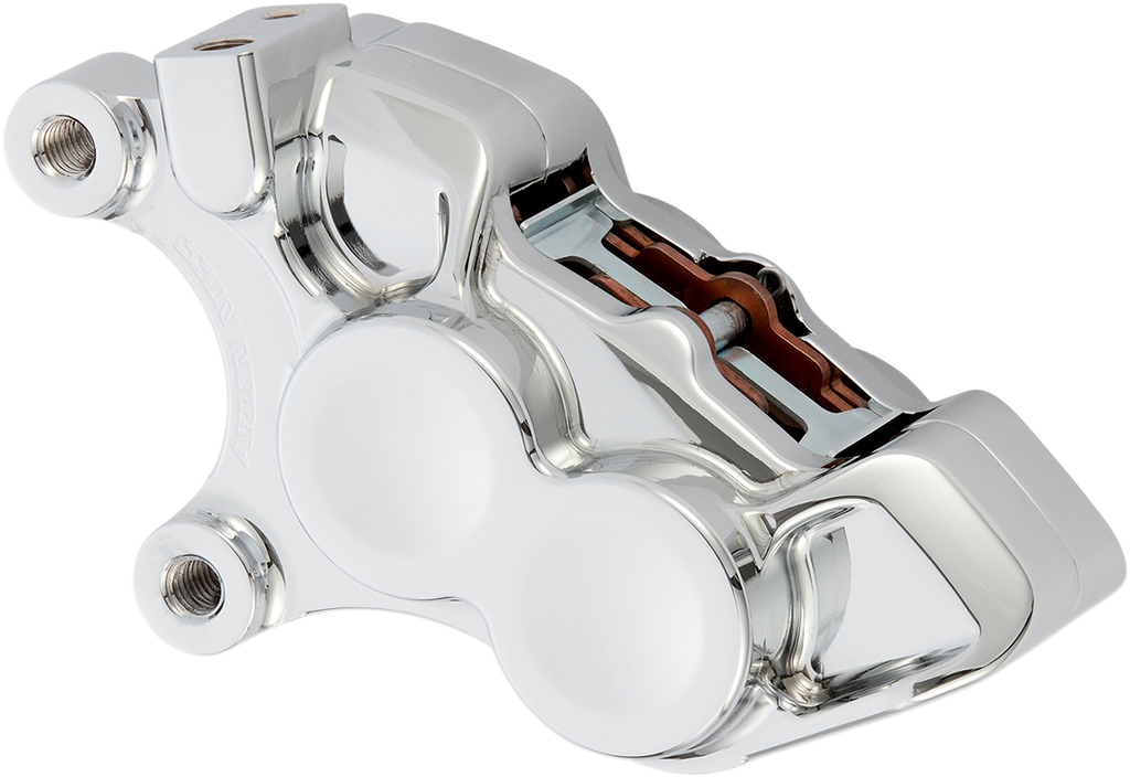ARLEN NESS 4-Piston Caliper – Left for 11.8-Inch Brake Rotors, Chrome Finish – Part Number 02-220
