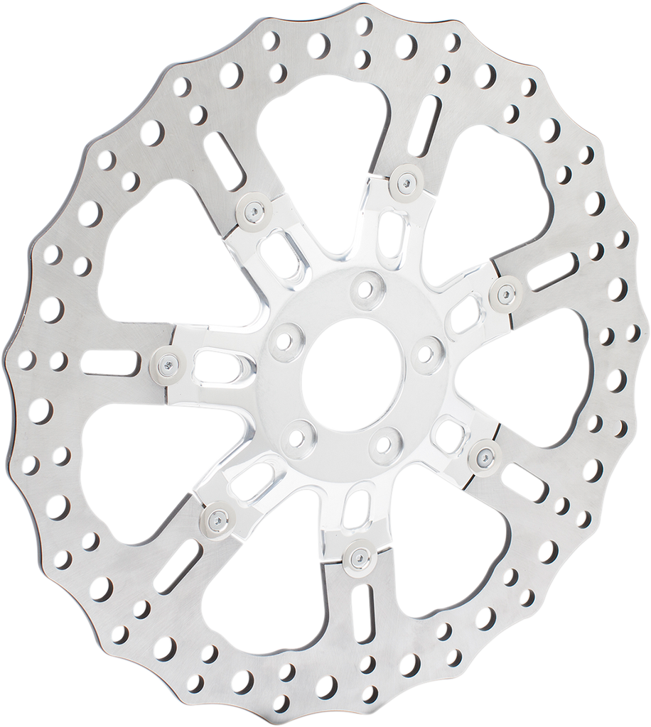 ARLEN NESS 14-Inch Front Rotor with Chrome Finish for 7 Valve Models – Part 33-10302-203
