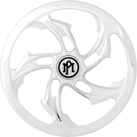 PERFORMANCE MACHINE (PM) Super Gas Universal Faceplate - Rival - Chrome 0206-2010RVL-CH - Team Dream Rides