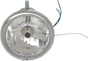 Drag Specialties L21-6114SC Top-Mount 5-3/4-Inch Chrome Headlight with H4 Bulb