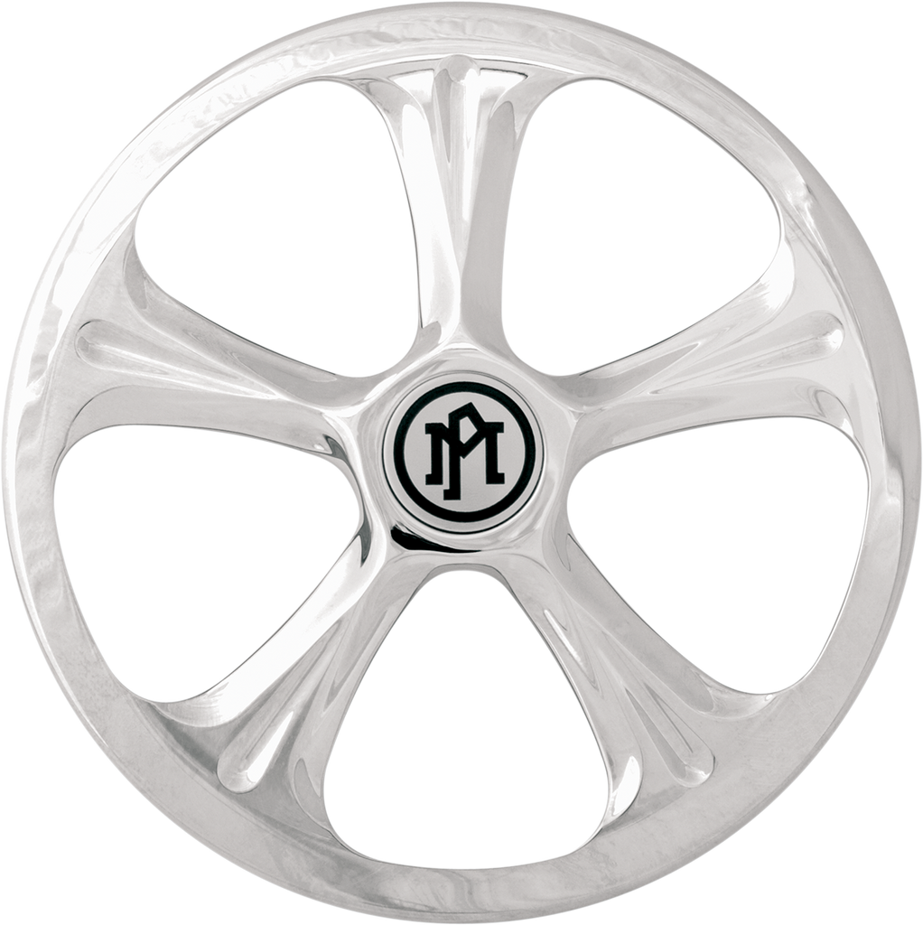 PERFORMANCE MACHINE (PM) Super Gas Universal Faceplate - Wrath - Chrome 0206-2010WRA-CH - Team Dream Rides