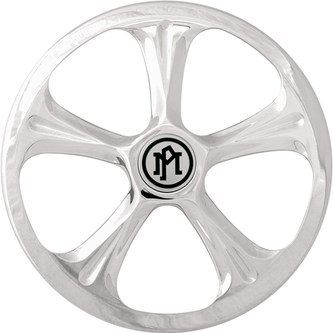 PERFORMANCE MACHINE (PM) Super Gas Universal Faceplate - Wrath - Chrome 0206-2010WRA-CH - Team Dream Rides