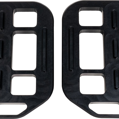 Mini Floorboards Black Std Peg Mount - Team Dream Rides