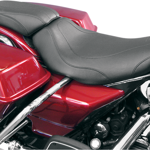 MUSTANG Seat - Tripper* Solo - without Backrest - Stitched - Black - Road King 76350 - Team Dream Rides