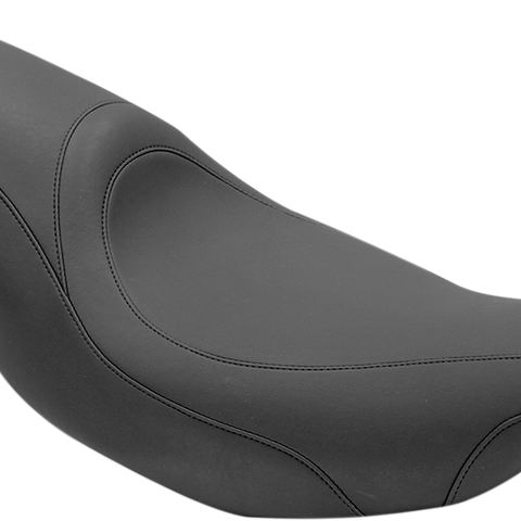 MUSTANG Seat - Tripper* Fastback - Stitched - Black - FLH '97-'07 76589 - Team Dream Rides