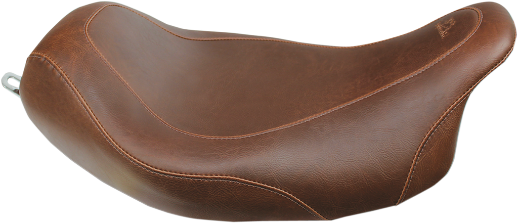 MUSTANG Seat - Wide Tripper* Solo - without Backrest - Smooth - Brown 76720 - Team Dream Rides