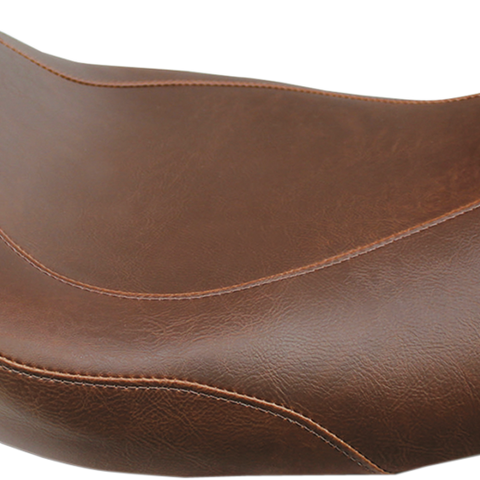 MUSTANG Seat - Wide Tripper* Solo - without Backrest - Smooth - Brown 76720 - Team Dream Rides