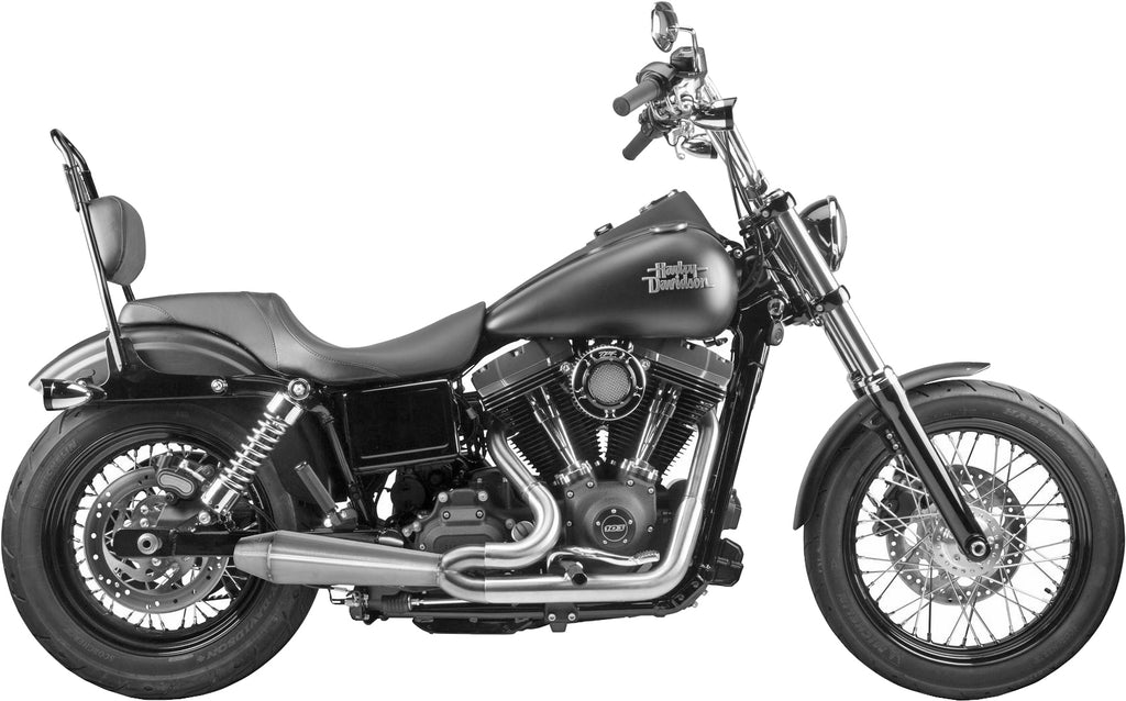 TBR Comp S Gen 2 2-1 Dyna Brushed Exhaust for Harley-Davidson FXDLS and Dyna Models
