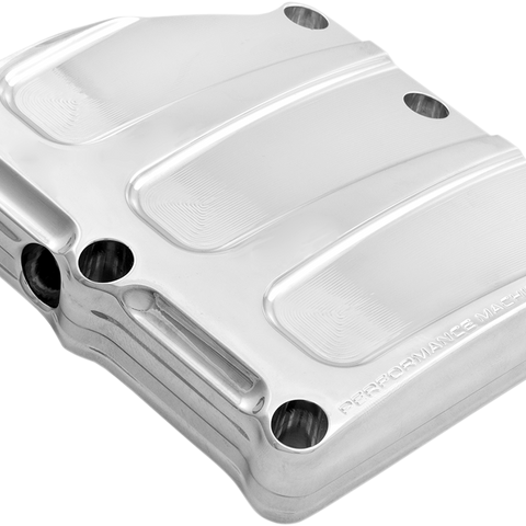PERFORMANCE MACHINE (PM) Transmission Cover - Chrome - Scallop 0203-2018-CH - Team Dream Rides