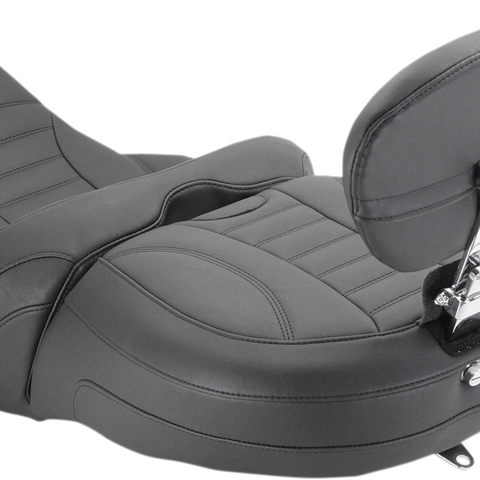 MUSTANG Freewheeler Vintage Seat - w/ Driver or Passenger Backrest 79595 - Team Dream Rides