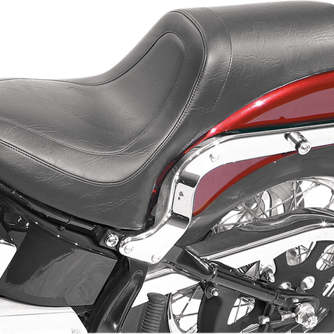 MUSTANG Seat - Fastback* - Stitched - Black - Softail '00-'05 75779 - Team Dream Rides