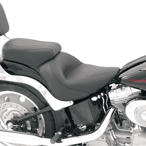 MUSTANG Vintage Style Seat - Standard - Smooth - Black - FXST 76400 - Team Dream Rides