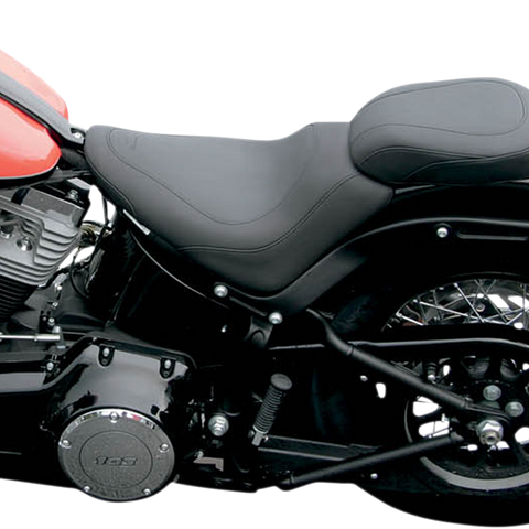 MUSTANG Seat - Wide Tripper* Solo - without Backrest - Smooth - Black 76760 - Team Dream Rides