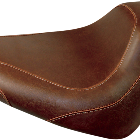 MUSTANG Seat - Wide Tripper* Solo - without Backrest - Smooth - Brown 76764 - Team Dream Rides