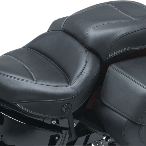 MUSTANG Max Profile Solo Touring Seat - without Driver Backrest - Black - Original - FLHC/FLDE 75880 - Team Dream Rides
