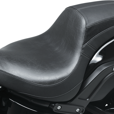 MUSTANG Seat - Tripper* Fastback - Smooth - Black - FXFB 75709 - Team Dream Rides