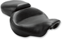 MUSTANG Vintage Style Seat - Wide - Smooth - Black - Dyna 75535 - Team Dream Rides
