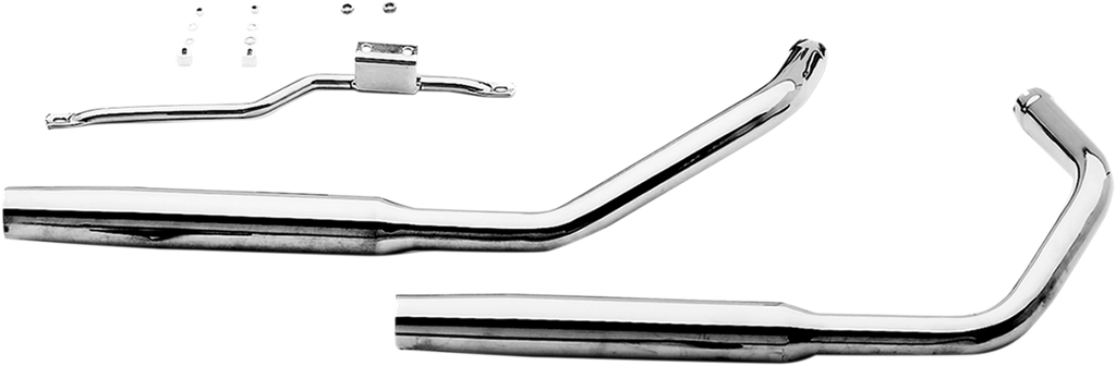 PAUGHCO Staggered Dual Exhaust System - Tapered - 38" 719TM - Team Dream Rides