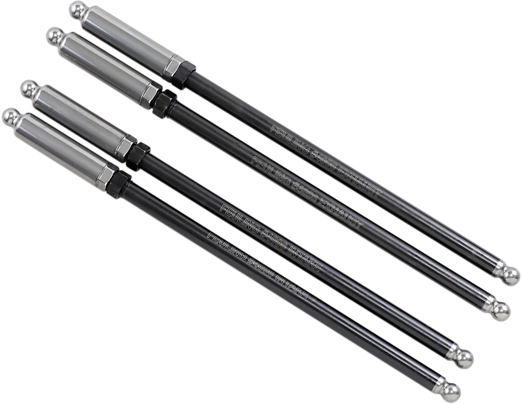 Feuling Parts Quick Install Pushrods for Twin Cam 4096 - Adjustable Exhaust and Intake Rods