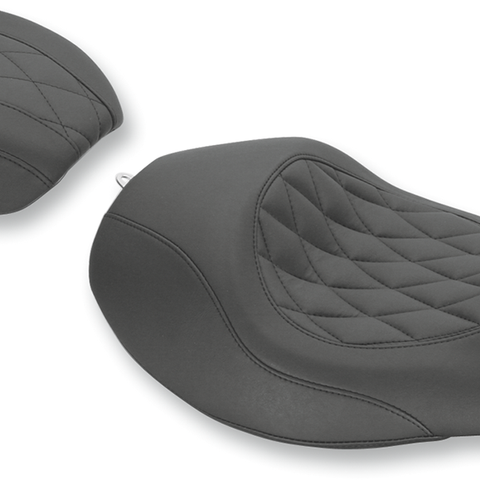 MUSTANG Wide Tripper Forward Solo Seat - Diamond 76710 - Team Dream Rides