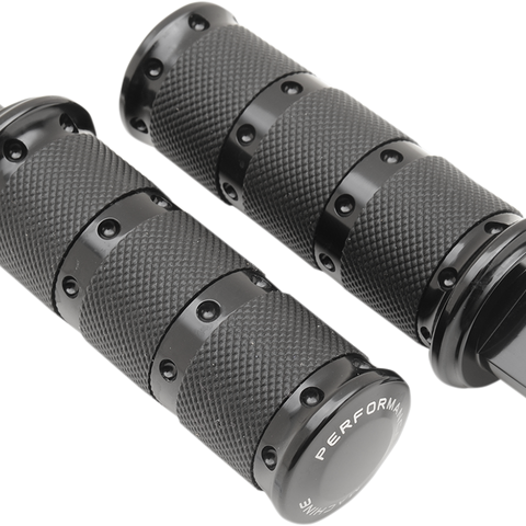 PERFORMANCE MACHINE (PM) Footpegs - Black - XLS 0035-1161-B - Team Dream Rides