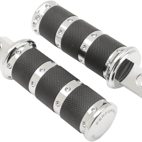 PERFORMANCE MACHINE (PM) Footpegs - Chrome - XLS 0035-1161-CH - Team Dream Rides