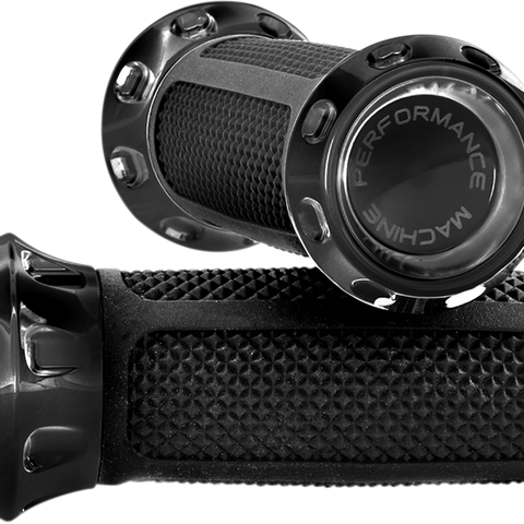 PERFORMANCE MACHINE (PM) Over Drive Footpeg - Black 0035-1158-B - Team Dream Rides