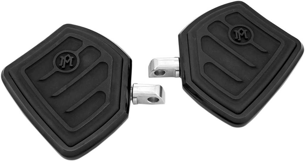 PERFORMANCE MACHINE (PM) Passenger Floorboards - Contoured - Black 0036-1016-B - Team Dream Rides