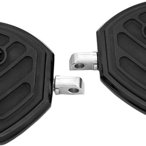 PERFORMANCE MACHINE (PM) Passenger Floorboards - Contoured - Black 0036-1016-B - Team Dream Rides