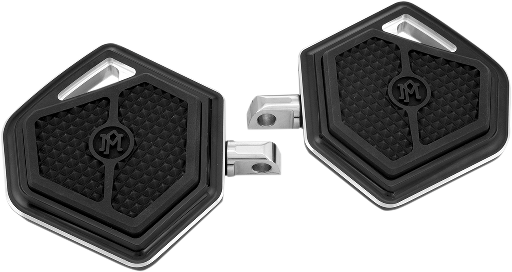 PERFORMANCE MACHINE (PM) Passenger Floorboards - Superlight - Black 0036-1018-BM - Team Dream Rides