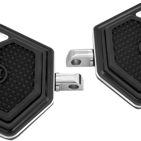 PERFORMANCE MACHINE (PM) Passenger Floorboards - Superlight - Black 0036-1018-BM - Team Dream Rides