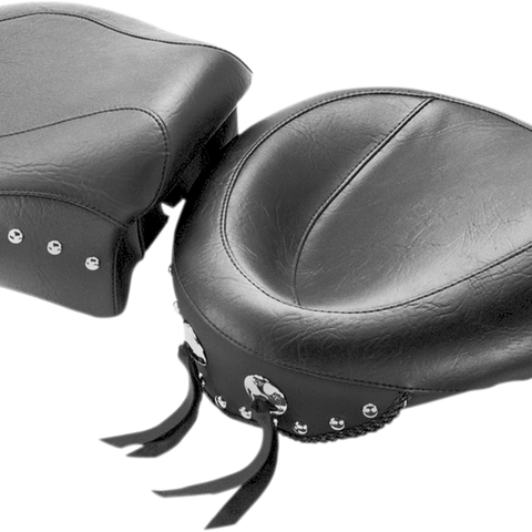MUSTANG Wide Studded Solo Seat - XL '96-'03 75702 - Team Dream Rides