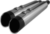 KHROME WERKS HP-Plus® 4-1/2 inch Slip-On Mufflers with Chrome Edge Tip - Part 202685