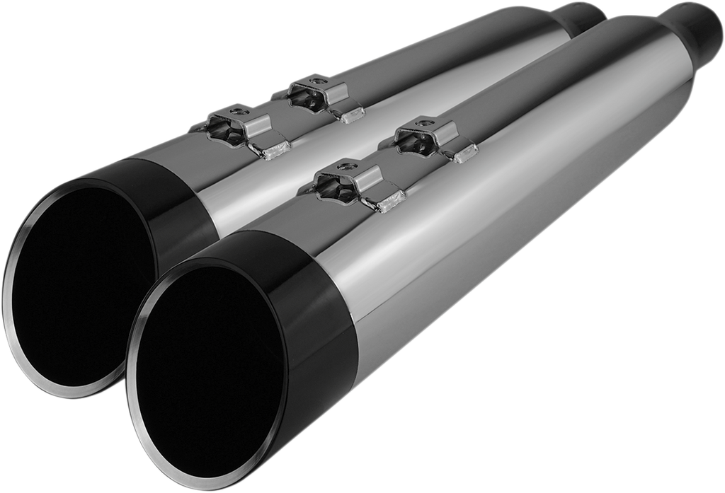 KHROME WERKS HP-Plus® 4-1/2 inch Slip-On Mufflers with Chrome Edge Tip - Part 202685