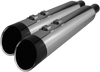 Khrome Werks 4-1/2" HP-Plus® Slip-On Mufflers for Touring Models - Chrome with Edge (Part #202765)