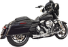 BASSANI XHAUST 1F52R 2:1 Short Chrome Exhaust System for Enhanced Performance