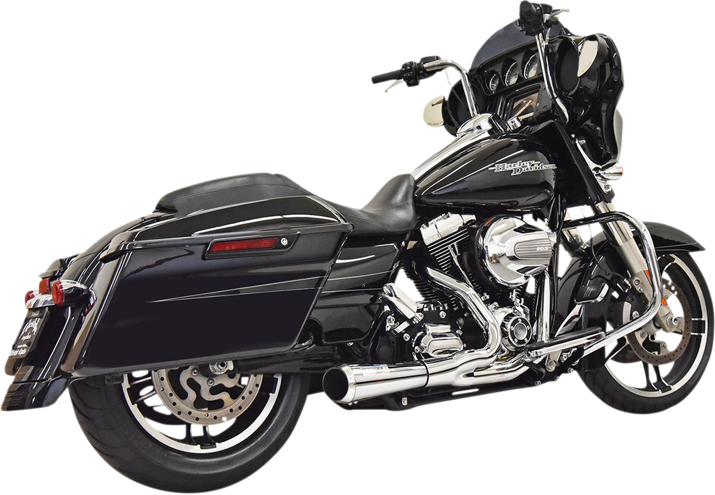 BASSANI XHAUST 1F52R 2:1 Short Chrome Exhaust System for Enhanced Performance