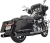 Bassani Exhaust 4-Inch QNT Mufflers with Silencer Chamber – Black (Part Number 1F7QNT5B)