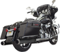 Bassani Exhaust 4-Inch QNT Mufflers with Silencer Chamber – Black (Part Number 1F7QNT5B)