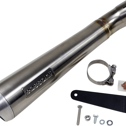 Bassani Xhaust Short Megaphone Muffler Without Catalytic Converter, Low Mount – 8F127SS
