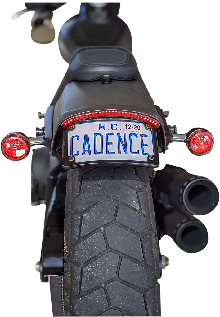 CUSTOM DYNAMICS CD-FATBOB-R LED Taillight with Turn Signal - Red