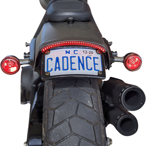 CUSTOM DYNAMICS CD-FATBOB-R LED Taillight with Turn Signal - Red