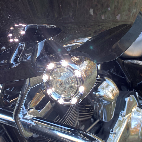 CUSTOM DYNAMICS Bullet Turn Signal JAE - Chrome with Smoke Lens (Part PB-BR-AW-JAE-CS)