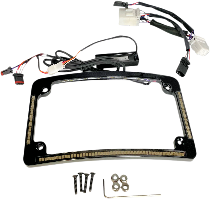 CUSTOM DYNAMICS Radius License Plate Frame - Black TF05-HD-B